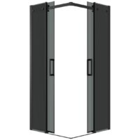 Душевой уголок Grossman Classic 80x80x195 300.K33.04.8080.21.10 (черный матовый/тонированное стекло) - Превью изображения №2 — Интернет-магазин samo.by