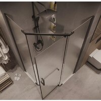 Душевой уголок Grossman Pragma 100x100x195 302.K33.03.1010.21.02 (черный матовый/шиншилла стекло) - Превью изображения №10 — Интернет-магазин samo.by