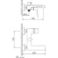 Смеситель Gappo G3250-8 - Превью изображения №2 — Интернет-магазин samo.by