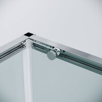 Душевой уголок Grossman Galaxy 100x90x195 120.K33.01.1090.10.00 (хром/прозрачное стекло) - Превью изображения №3 — Интернет-магазин samo.by