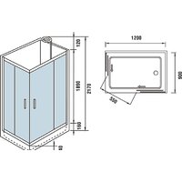 Душевая кабина WeltWasser WW500 Laine 1201 - Превью изображения №8 — Интернет-магазин samo.by