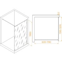 Душевая стенка RGW WA-010G 351001012-16 120 (золото/прозрачное стекло) - Превью изображения №2 — Интернет-магазин samo.by
