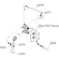 Душевая система  Wasserkraft A177477 - Превью изображения №7 — Интернет-магазин samo.by