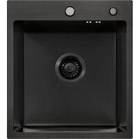 Кухонная мойка ARFEKA ECO AR 450*500 BLACK PVD NANO - Превью изображения №2 — Интернет-магазин samo.by