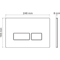 Унитаз подвесной Roxen Simple Compact в комплекте с инсталляцией StounFix Dual Fresh 6 в 1 966808 (кнопка: серый гранит) - Превью изображения №20 — Интернет-магазин samo.by