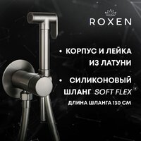 Гигиенический душ Roxen Santi 500940-GM (оружейная сталь) - Превью изображения №7 — Интернет-магазин samo.by