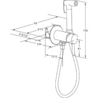 Гигиенический душ Roxen Santi 500940-GM (оружейная сталь) - Превью изображения №14 — Интернет-магазин samo.by