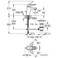 Смеситель Grohe Eurostyle 33558003 - Превью изображения №2 — Интернет-магазин samo.by