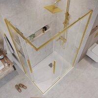 Душевой уголок Grossman Galaxy 110x90x195 300.K33.01.1190.32.00 (золото сатин/прозрачное стекло) - Превью изображения №10 — Интернет-магазин samo.by
