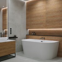 Ванна Wellsee Excellence Pro 140x70 28760102R (пристенная ванна белый глянец, экран, ножки, сифон-автомат глянцевый белый) - Превью изображения №8 — Интернет-магазин samo.by