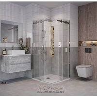 Душевой уголок Grossman Classic 90x90x195 300.K33.04.9090.10.00 (хром/прозрачное стекло) - Превью изображения №8 — Интернет-магазин samo.by