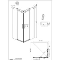 Душевой уголок Grossman Classic 90x90x195 300.K33.04.9090.10.00 (хром/прозрачное стекло) - Превью изображения №11 — Интернет-магазин samo.by