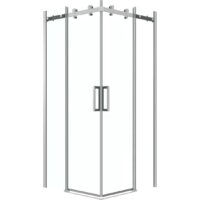 Grossman Classic 90x90x195 300.K33.04.9090.10.00 (хром/прозрачное стекло)
