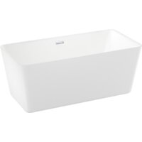 Ванна Wellsee DeSire 159,5x77 231501001 (отдельностоящая ванна белый глянец, экран, ножки, сифон-автомат хром) - Превью изображения №2 — Интернет-магазин samo.by