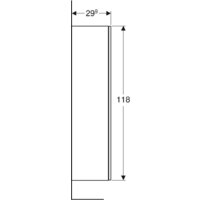  Geberit Шкаф-пенал Smyle Square 36 500.361.JR.1 (темный орех) - Превью изображения №4 — Интернет-магазин samo.by