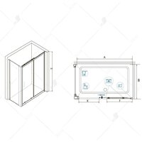Душевой уголок RGW CL-48 32094896-011 160x90 (хром/прозрачное стекло) - Превью изображения №3 — Интернет-магазин samo.by