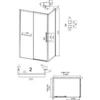 Душевой уголок Grossman Style 100x70x195 120.K33.05.1070.21.10 (черный матовый/тонированное стекло) - Превью изображения №11 — Интернет-магазин samo.by