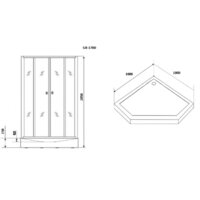Душевая кабина Grossman GR170D 100x100 - Превью изображения №2 — Интернет-магазин samo.by