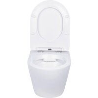 Унитаз подвесной Roxen Antares в комплекте с инсталляцией StounFix Dual Fresh 6 в 1 968010 (кнопка: золото глянцевое ) - Превью изображения №6 — Интернет-магазин samo.by