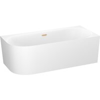 Ванна Wellsee Collaro 180x80 28910604R (пристенная ванна (правая) белый глянец, экран, ножки, сифон-автомат золото) - Превью изображения №2 — Интернет-магазин samo.by