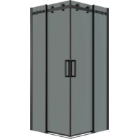 Grossman Classic 90x90x195 300.K33.04.9090.21.10 (черный матовый/тонированное стекло)