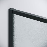 Душевой уголок Grossman Galaxy 100x90x195 120.K33.01.1090.21.02 (черный матовый/стекло шиншилла) - Превью изображения №4 — Интернет-магазин samo.by
