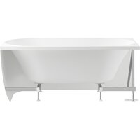 Ванна Wellsee Belle Spa 150x75 235702003 (пристенная ванна (правая) белый глянец, экран, каркас, сифон-автомат матовый черный) - Превью изображения №3 — Интернет-магазин samo.by