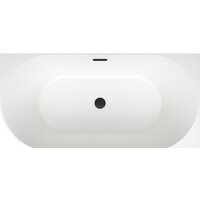 Ванна Wellsee Belle Spa 150x75 235702003 (пристенная ванна (правая) белый глянец, экран, каркас, сифон-автомат матовый черный) - Превью изображения №4 — Интернет-магазин samo.by
