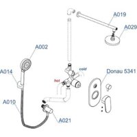 Душевая система  Wasserkraft A14229 - Превью изображения №7 — Интернет-магазин samo.by