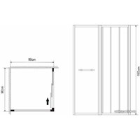 Душевой уголок Grossman Alba1 GR-9090Al1 90x90x190 - Превью изображения №6 — Интернет-магазин samo.by