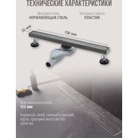Трап/канал Grocenberg T700 (графит) - Превью изображения №2 — Интернет-магазин samo.by