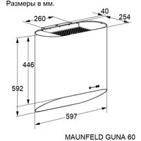 Кухонная вытяжка MAUNFELD Guna 60 (черный антрацит с золотом) - Превью изображения №17 — Интернет-магазин samo.by