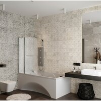 Стеклянная шторка для ванны Roxen Brimen 52010-120 120х140 - Превью изображения №2 — Интернет-магазин samo.by