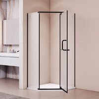 Душевой уголок RGW PA-081B 35088100-24 (черный/матовое стекло) - Превью изображения №2 — Интернет-магазин samo.by