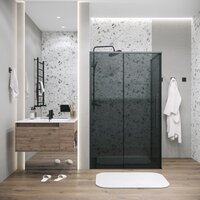 Душевой уголок Grossman Galaxy 100x90x195 120.K33.01.1090.21.10 (черный матовый/тонированное стекло) - Превью изображения №7 — Интернет-магазин samo.by