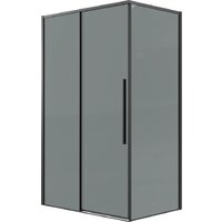 Grossman Galaxy 100x90x195 120.K33.01.1090.21.10 (черный матовый/тонированное стекло)