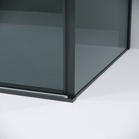 Душевой уголок Grossman Galaxy 100x90x195 120.K33.01.1090.21.10 (черный матовый/тонированное стекло) - Превью изображения №4 — Интернет-магазин samo.by