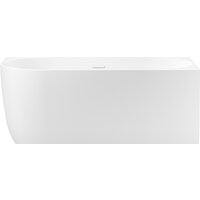 Wellsee Belle Spa 150x75 235702002 (пристенная ванна (правая) белый глянец, экран, каркас, сифон-автомат глянцевый белый)