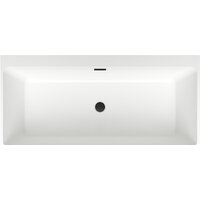 Ванна Wellsee Graceful Pro 168x80 230903003 (отдельностоящая ванна белый глянец, экран, ножки, сифон-автомат матовый черный) - Превью изображения №4 — Интернет-магазин samo.by