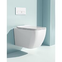 Унитаз подвесной Roxen Cube в комплекте с инсталляцией StounFix Dual Fresh 6 в 1 966482 (кнопка: бежевый) - Превью изображения №9 — Интернет-магазин samo.by
