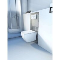 Унитаз подвесной Roxen Cube в комплекте с инсталляцией StounFix Dual Fresh 6 в 1 966482 (кнопка: бежевый) - Превью изображения №11 — Интернет-магазин samo.by