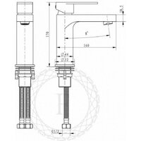 Смеситель Filarete Retta FL5030 (черный матовый) - Превью изображения №16 — Интернет-магазин samo.by
