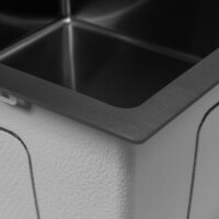Кухонная мойка ARFEKA ECO AR 450*450 BLACK PVD NANO - Превью изображения №7 — Интернет-магазин samo.by