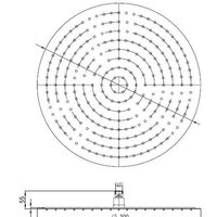 Верхний душ RGW SP-81B 30x30 см - Превью изображения №3 — Интернет-магазин samo.by