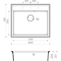 Кухонная мойка Omoikiri Daisen 60 PA - Превью изображения №2 — Интернет-магазин samo.by