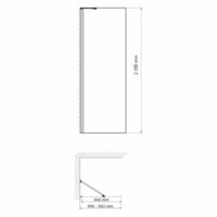 Душевая стенка Wasserkraft Aller 10H07-RP90 Fixed - Превью изображения №3 — Интернет-магазин samo.by