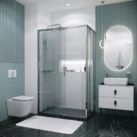 Душевой уголок Grossman Style 100x80x195 120.K33.05.1080.10.02 (хром/стекло шиншилла) - Превью изображения №9 — Интернет-магазин samo.by