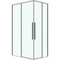 Grossman Galaxy 120x80x195 300.K33.01.1280.10.00 (хром/прозрачное стекло)