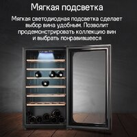 Винный шкаф MAUNFELD MFWC-85SB34 - Превью изображения №11 — Интернет-магазин samo.by