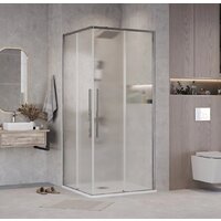 Душевой уголок Grossman Galaxy 100x100x195 300.K33.01.1010.10.02 (хром/шиншилла стекло) - Превью изображения №6 — Интернет-магазин samo.by